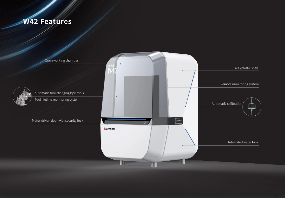 Deprag W42 wet dental milling machine - DMS Innovation